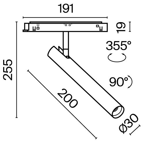 Трековый светильник Technical TR141-2-6W3K-M-BS Трековый светильник Technical TR141-2-6W3K-M-BS