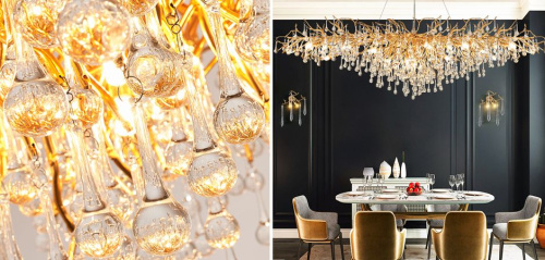 Люстра Droplet Chandelier Oval L160 By Imperiumloft
