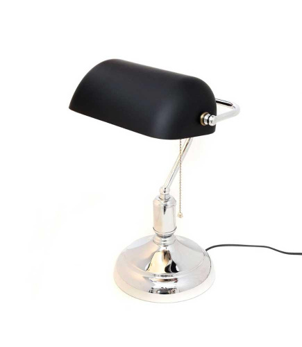 Настольная лампа Lumina Deco Banker LDT 305 BK+CHR Настольная лампа Lumina Deco Banker LDT 305 BK+CHR