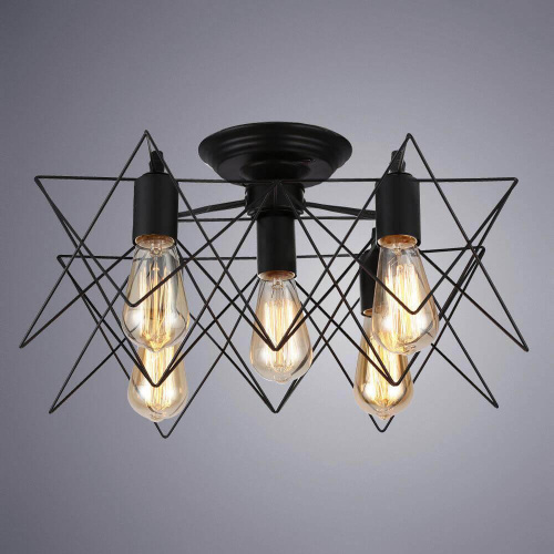 Потолочная люстра Arte Lamp A6048PL-5BK Потолочная люстра Arte Lamp A6048PL-5BK