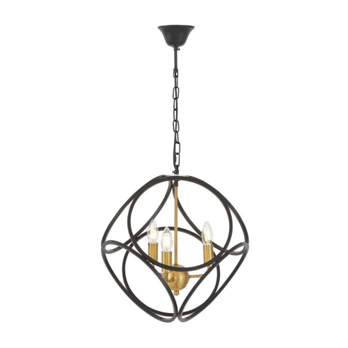 Подвесная люстра Lumina Deco Casai LDP 1243-3 BK+MD Подвесная люстра Lumina Deco Casai LDP 1243-3 BK+MD