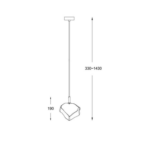 Подвесной светильник Zumaline ROCK P0488-01F-F4AC Подвесной светильник Zumaline ROCK P0488-01F-F4AC
