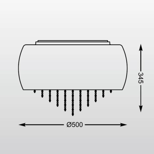 Потолочная люстра Zumaline Vista C0076-06K-F4GR Потолочная люстра Zumaline Vista C0076-06K-F4GR