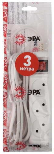 Удлинитель ЭРА 3гн 3м б/з U-3s-3m-2x1 Б0044050 Удлинитель ЭРА 3гн 3м б/з U-3s-3m-2x1 Б0044050