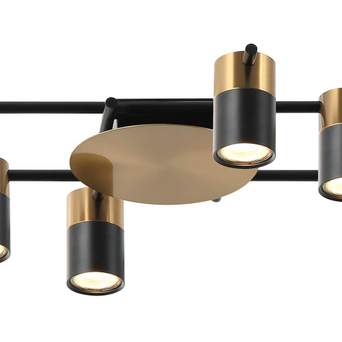 Потолочная люстра Lumien Hall Trey LH4138/6CB-BR-BK Потолочная люстра Lumien Hall Trey LH4138/6CB-BR-BK