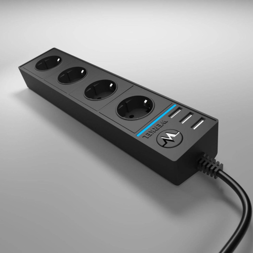 Розеточный блок 4гн 3USB х 1,7м с/з Werkel WL20-04-03 4690389128400 Розеточный блок 4гн 3USB х 1,7м с/з Werkel WL20-04-03 4690389128400