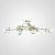 Потолочная Люстра Matisse B D120 Gold White By Imperiumloft