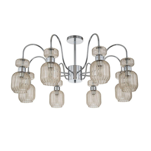 Потолочная люстра Escada Gloss 1141/8PL Chrome/Beige Потолочная люстра Escada Gloss 1141/8PL Chrome/Beige