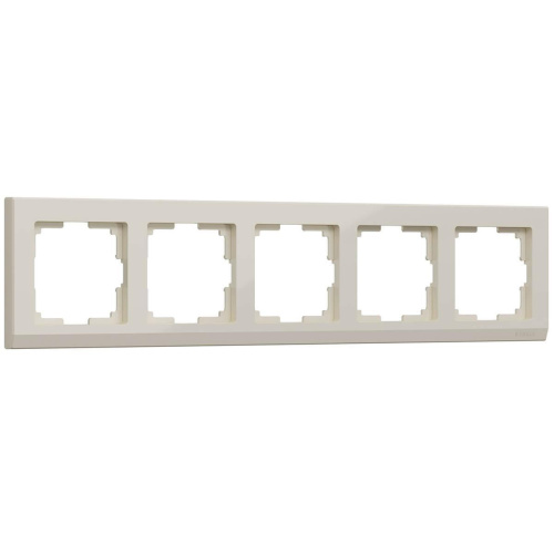 Рамка Werkel Stark на 5 постов слоновая кость WL04-Frame-05-ivory 4690389059360 Рамка Werkel Stark на 5 постов слоновая кость WL04-Frame-05-ivory 4690389059360