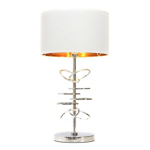 Настольная лампа Lumina Deco Milari LDT 5530 CHR+WT Настольная лампа Lumina Deco Milari LDT 5530 CHR+WT