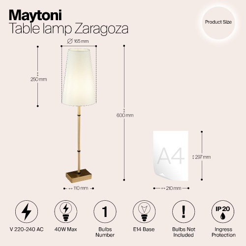 Подвесная люстра Maytoni Zaragoza H001CL-05BS Подвесная люстра Maytoni Zaragoza H001CL-05BS