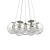 Подвесная люстра Ideal Lux Mapa Sat SP7 Nickel 176062