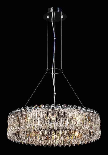 Подвесной светильник Crystal Lux Lirica SP10 D610 Chrome/Gold-Transparent Подвесной светильник Crystal Lux Lirica SP10 D610 Chrome/Gold-Transparent