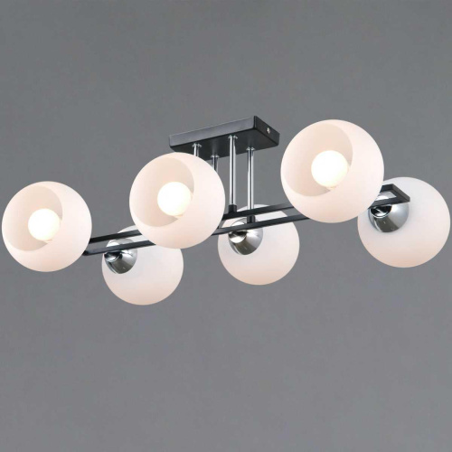 Светильник потолочный Illumico IL0791-6CSQ-25 BK CR TRENTO Светильник потолочный Illumico IL0791-6CSQ-25 BK CR TRENTO