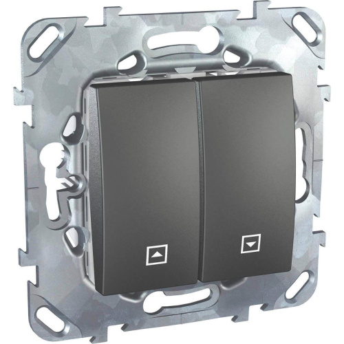 Выключатель двухклавишный для жалюзи с фиксацией Schneider Electric Unica MGU5.208.12ZD Выключатель двухклавишный для жалюзи с фиксацией Schneider Electric Unica MGU5.208.12ZD