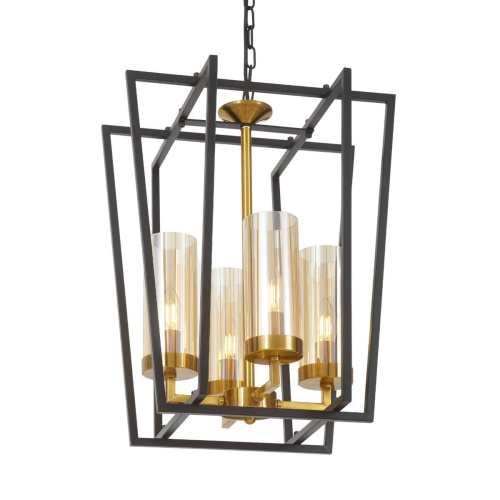 Подвесная люстра Lumina Deco Afres LDP 1246-4 BK+MD Подвесная люстра Lumina Deco Afres LDP 1246-4 BK+MD