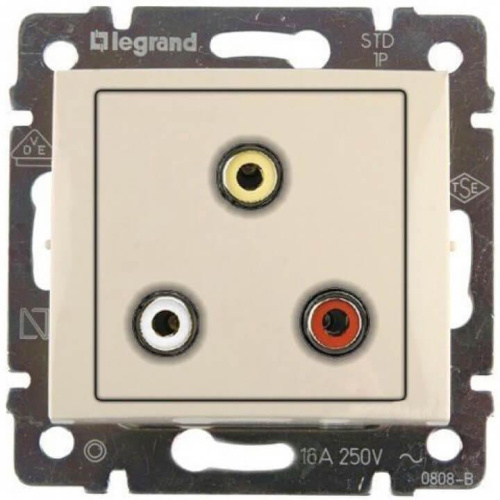 Розетка RCA Legrand Valena слоновая кость 774184 Розетка RCA Legrand Valena слоновая кость 774184