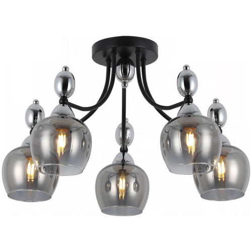 Потолочная люстра Illumico IL8258-5COU-79 BK CR Потолочная люстра Illumico IL8258-5COU-79 BK CR