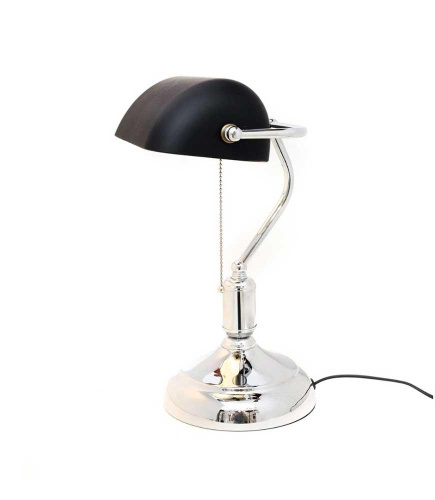 Настольная лампа Lumina Deco Banker LDT 305 BK+CHR Настольная лампа Lumina Deco Banker LDT 305 BK+CHR
