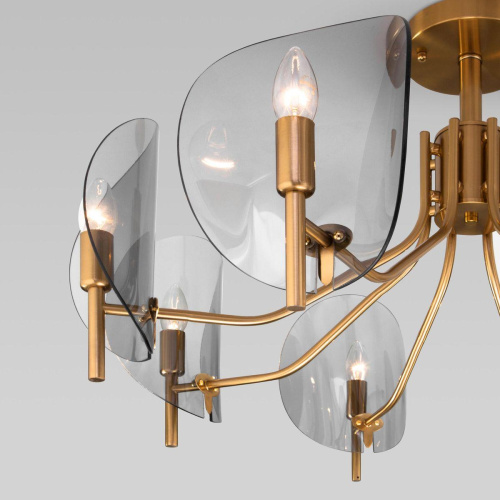 Потолочная люстра Eurosvet Rocco 60135/8 латунь Потолочная люстра Eurosvet Rocco 60135/8 латунь