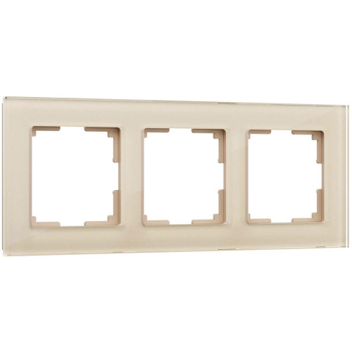 Рамка Werkel Favorit на 3 поста шампань WL01-Frame-03 4690389122972 Рамка Werkel Favorit на 3 поста шампань WL01-Frame-03 4690389122972
