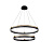 Подвесная люстра Crystal Lux FERNANDO SP123W LED D600+800 BLACK/GOLD