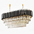 Люстра Empire Black Rectangular Chandelier Crystal By Imperiumloft