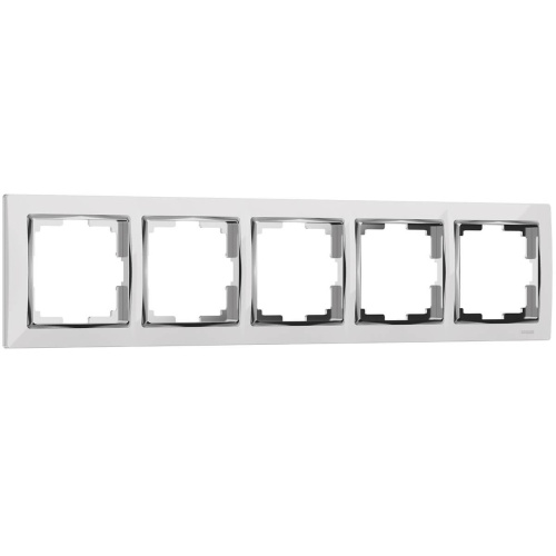 Рамка Werkel Snabb на 5 постов белая WL03-Frame-05-white 4690389059346 Рамка Werkel Snabb на 5 постов белая WL03-Frame-05-white 4690389059346