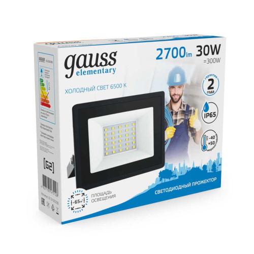Прожектор светодиодный Gauss 30W 613100330 Прожектор светодиодный Gauss 30W 613100330