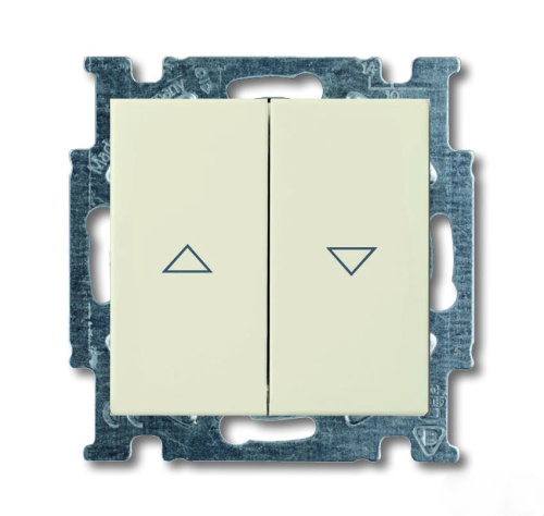 Выключатель жалюзи без фиксации ABB Basic55 слоновая кость 2CKA001413A1085 Выключатель жалюзи без фиксации ABB Basic55 слоновая кость 2CKA001413A1085