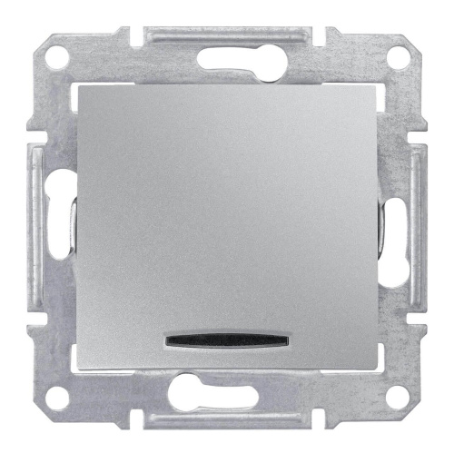 Выключатель одноклавишный с синей подсветкой Schneider Electric Sedna 10A 250V SDN1400160 Выключатель одноклавишный с синей подсветкой Schneider Electric Sedna 10A 250V SDN1400160