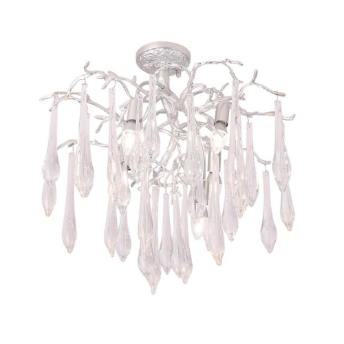 Потолочная люстра Crystal Lux REINA PL5 D600 SILVER PATINA Потолочная люстра Crystal Lux REINA PL5 D600 SILVER PATINA