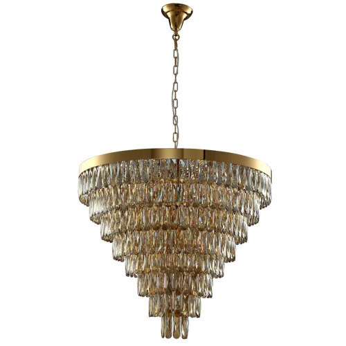 Подвесная люстра Crystal Lux Abigail SP22 D820 GOLD/AMBER Подвесная люстра Crystal Lux Abigail SP22 D820 GOLD/AMBER