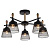 Потолочная люстра Seven Fires Olban SF3389/5C-BK-WD