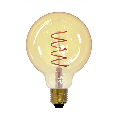 Лампа светодиодная филаментная (UL-00001818) Uniel E27 4W 2250K прозрачная LED-G95-4W/GOLDEN/E27/CW GLV21GO Лампа светодиодная филаментная (UL-00001818) Uniel E27 4W 2250K прозрачная LED-G95-4W/GOLDEN/E27/CW GLV21GO