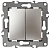 Выключатель двухклавишный ЭРА 12 10AX 250V 12-1004-04 Б0014654