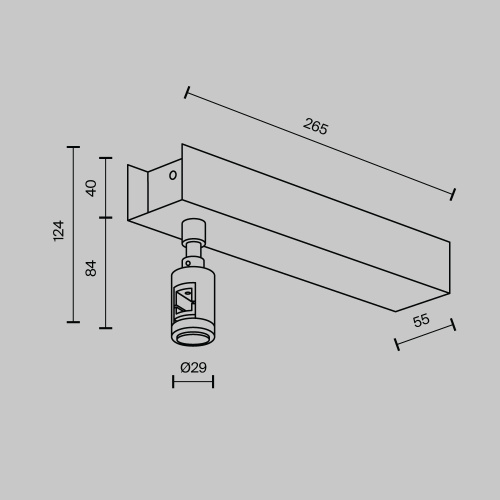 Комплектующие для трековой системы Technical TRA156C-BB1-BS Комплектующие для трековой системы Technical TRA156C-BB1-BS