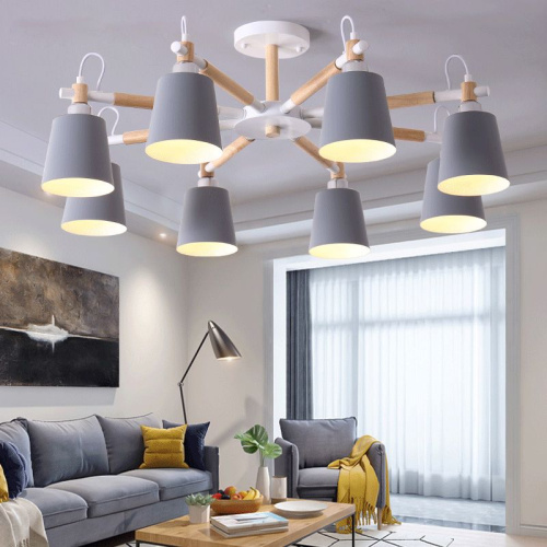 Люстра На Штанге Varda 8 Lamps Grey By Imperiumloft Люстра На Штанге Varda 8 Lamps Grey By Imperiumloft