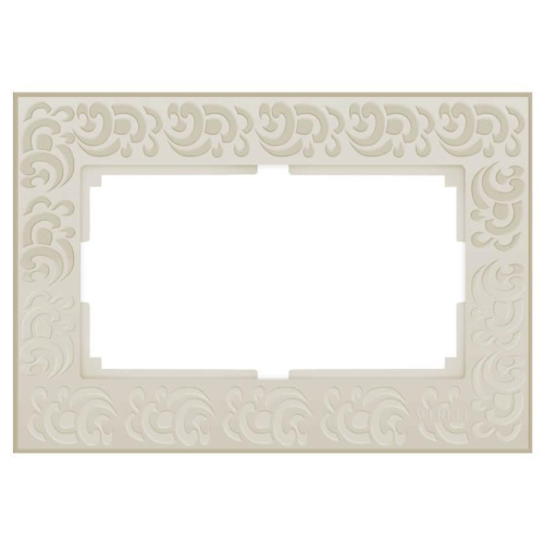 Рамка Werkel Flock для двойной розетки слоновая кость WL05-Frame-01-DBL-ivory 4690389073175 Рамка Werkel Flock для двойной розетки слоновая кость WL05-Frame-01-DBL-ivory 4690389073175