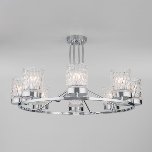 Потолочная люстра Eurosvet Calle 60127/8 хром Потолочная люстра Eurosvet Calle 60127/8 хром