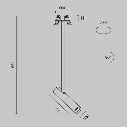 Подвесной светильник Technical P141RS-L125-6W4K-B Подвесной светильник Technical P141RS-L125-6W4K-B