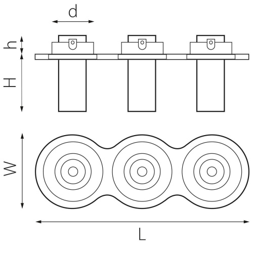 Встраиваемый светодиодный спот Lightstar Intero Tubo (217636+217264+217264+217264) i636264 Встраиваемый светодиодный спот Lightstar Intero Tubo (217636+217264+217264+217264) i636264