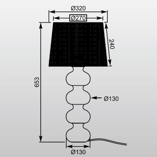 Настольная лампа Zumaline Deco TS-060216T Настольная лампа Zumaline Deco TS-060216T