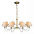 Подвесная люстра iLamp Amber YT2043-8 GD+Cear