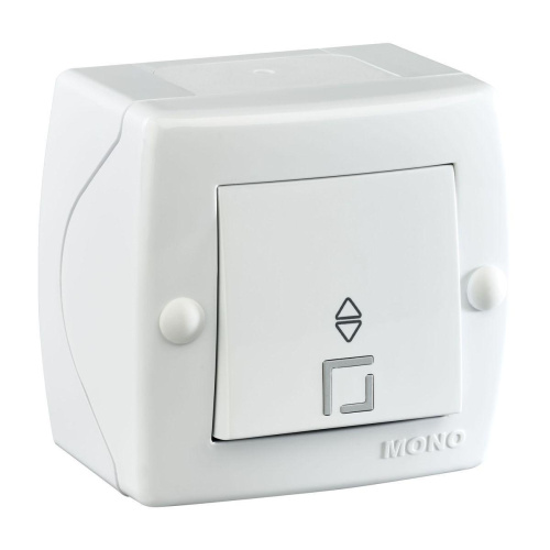 Выключатель Mono Electric Octans IP20 одноклавишный проходной белый 104-010101-109 Выключатель Mono Electric Octans IP20 одноклавишный проходной белый 104-010101-109