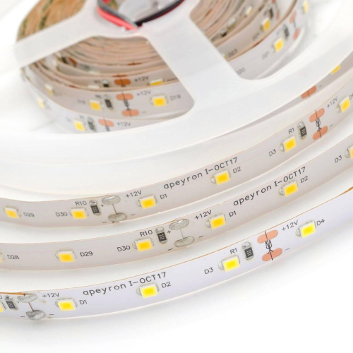 Светодиодная влагозащищенная лента Apeyron 4,8W/m 60Led/m 3528SMD дневной белый 5M 00-148 Светодиодная влагозащищенная лента Apeyron 4,8W/m 60Led/m 3528SMD дневной белый 5M 00-148
