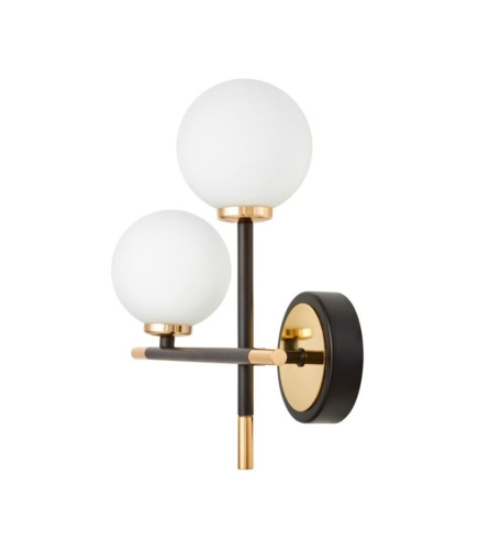 Настенный светильник Lumina Deco Marsiada LDW 6033N-2 BK+GD Настенный светильник Lumina Deco Marsiada LDW 6033N-2 BK+GD