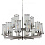 Люстра Liaison Two-Tier Chandelier 18 Silver By Imperiumloft