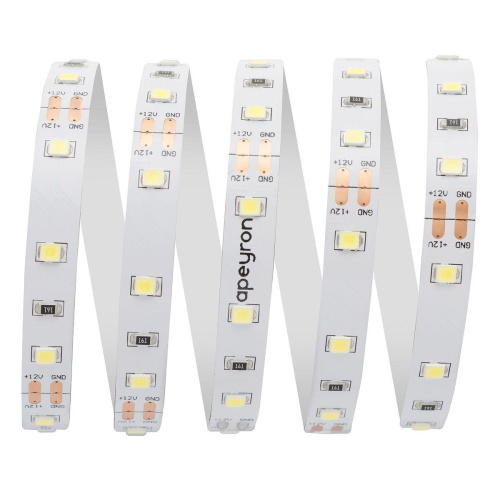Светодиодная лента Apeyron 4,8W/m 60LED/m 3528SMD холодный белый 3M 206BL Светодиодная лента Apeyron 4,8W/m 60LED/m 3528SMD холодный белый 3M 206BL