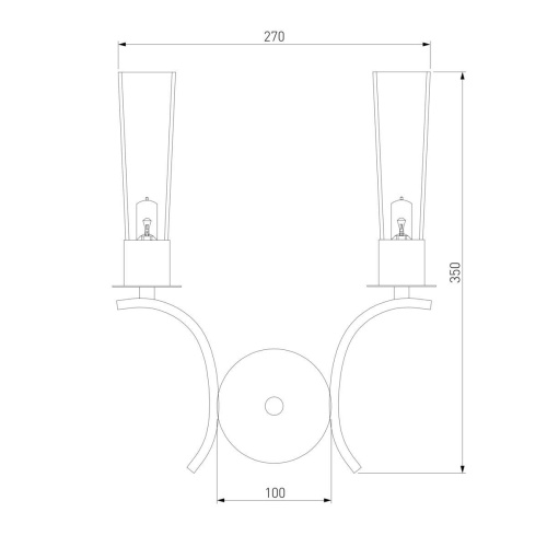 Бра Eurosvet Rosher 60141/2 латунь Бра Eurosvet Rosher 60141/2 латунь